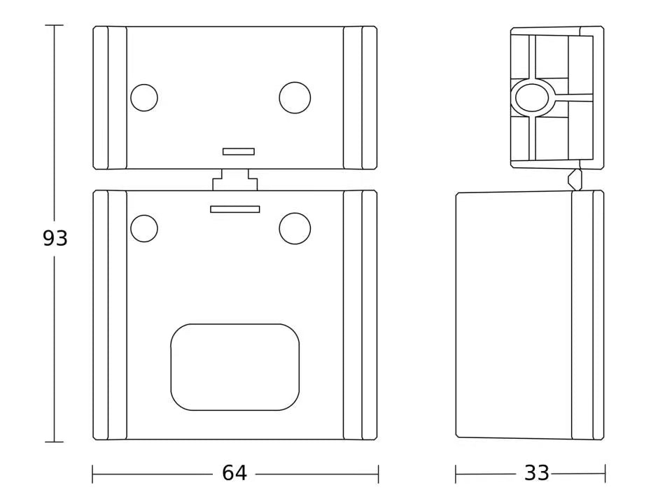 Corner wall mount for IS 180-2, IS 2180-2 and IS 2180 ECO