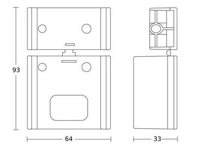 Corner wall mount for IS 180-2, IS 2180-2 and IS 2180 ECO