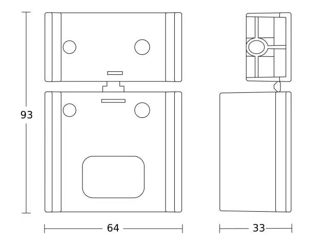 Corner wall mount for IS 180-2, IS 2180-2 and IS 2180 ECO