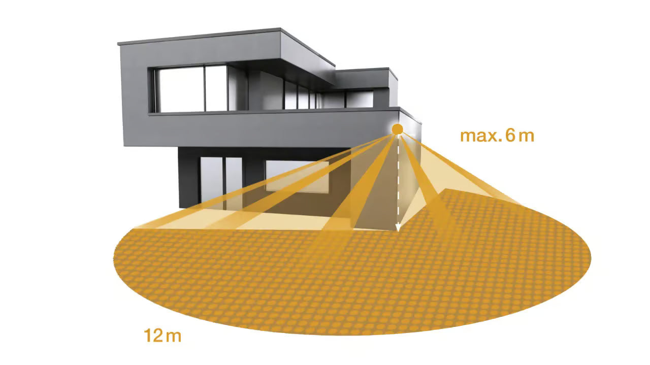 Illuminates every corner of the building.