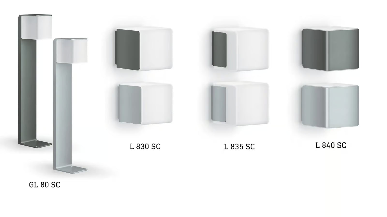 The Cube series in four design variants