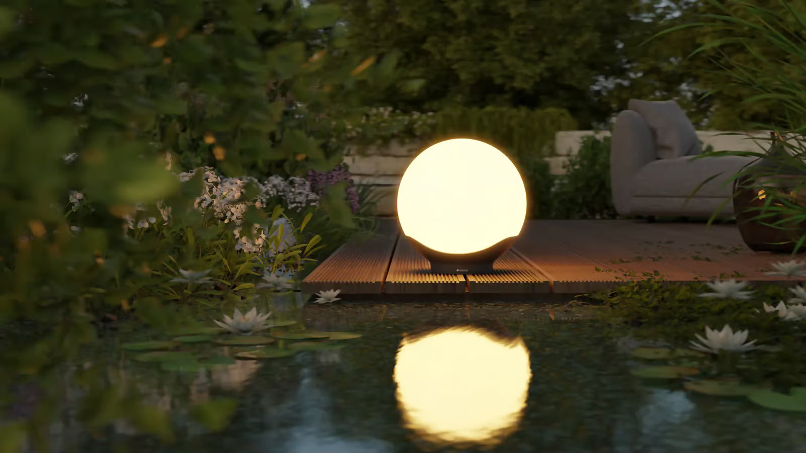 Stylish eye-catcher with atmospheric light.