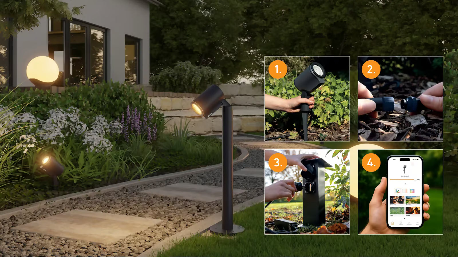 In 4 steps to perfect lighting