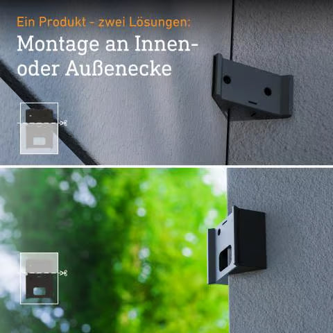 Corner wall mount for IS 180-2, IS 2180-2 and IS 2180 ECO