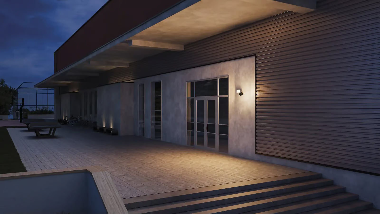 Panoramic light right into every corner.