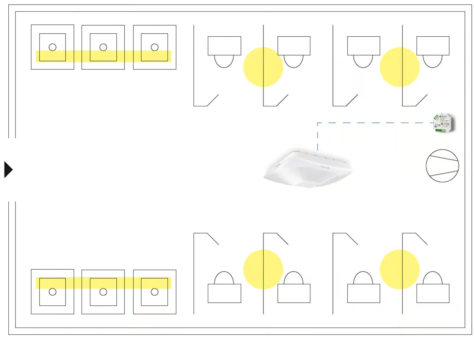 The LuxMaster for toilet facilities.