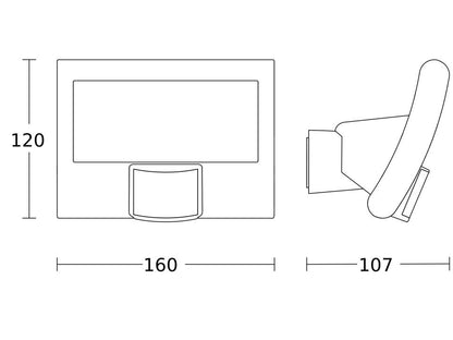XLED curved S Anthracite