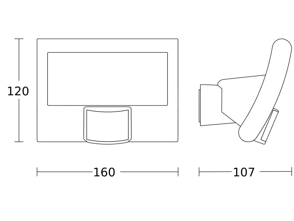 XLED curved S Anthracite